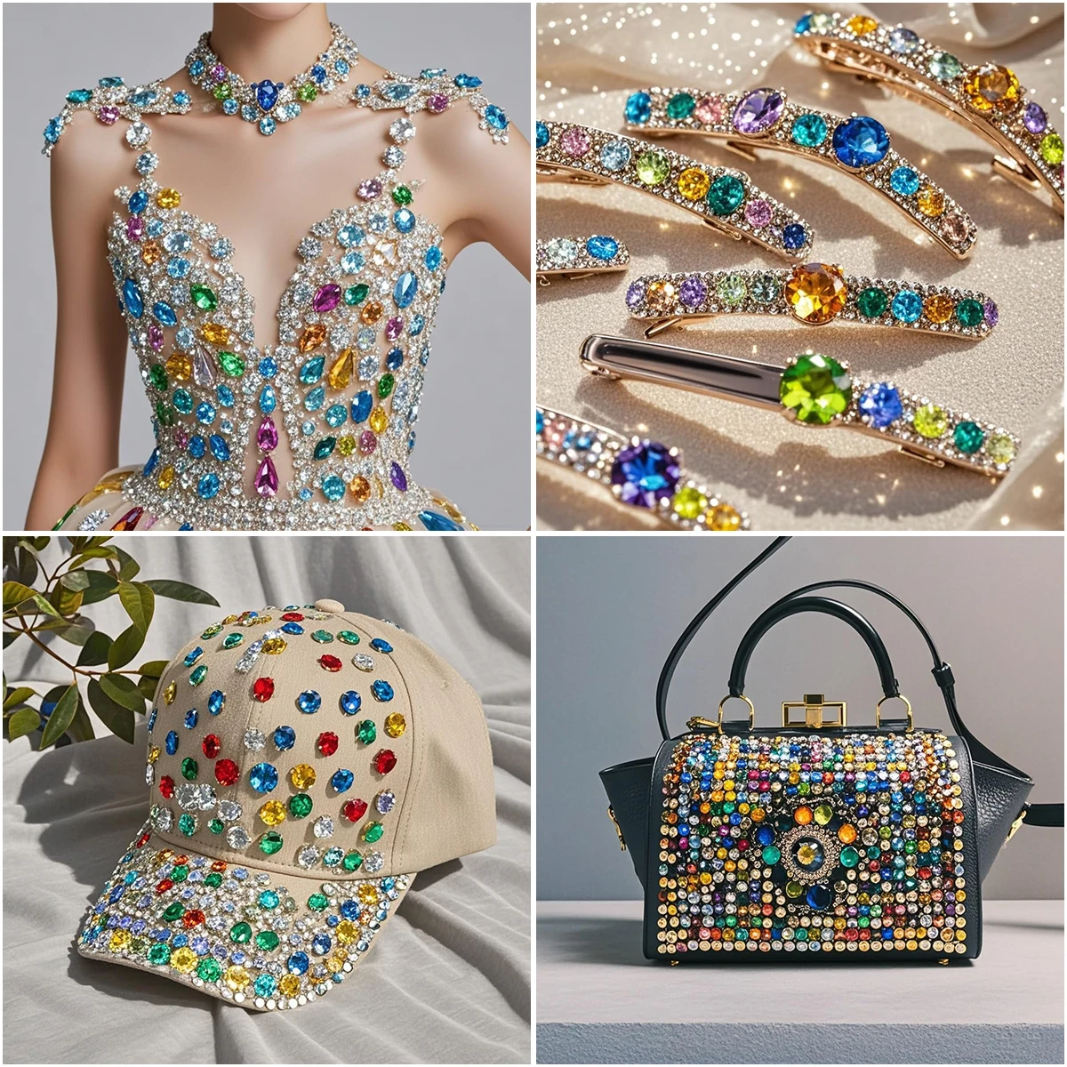 50-100pcs 5/6/8mm 바느질 라인 석 비즈 반짝이 컬러 크리스탈 클로 버튼 DIY 의류 신발 모자 장식 바느질 액세서리