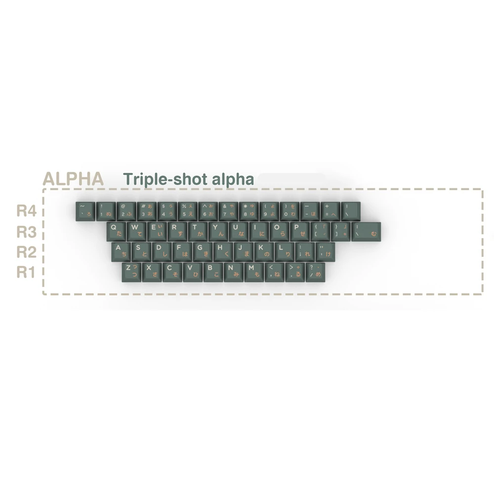 domikey inky silent forest cherry profile keycaps para mx stem teclado poker