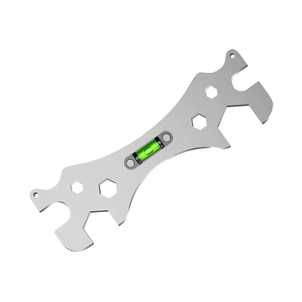 Multifunctional Stainless Steel Wrench Special Bend Angle Wrench Tools Bathroom Wrench Tools Shower Installation Level Wrench