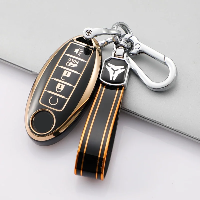 5 Buttons TPU Shell Fob Holder Keychain Protector For Nissan Rouge Maxima Altima Sentra Murano Qashqai Car Remote Key Case Cover key case key case cover car key shell remote control case cover