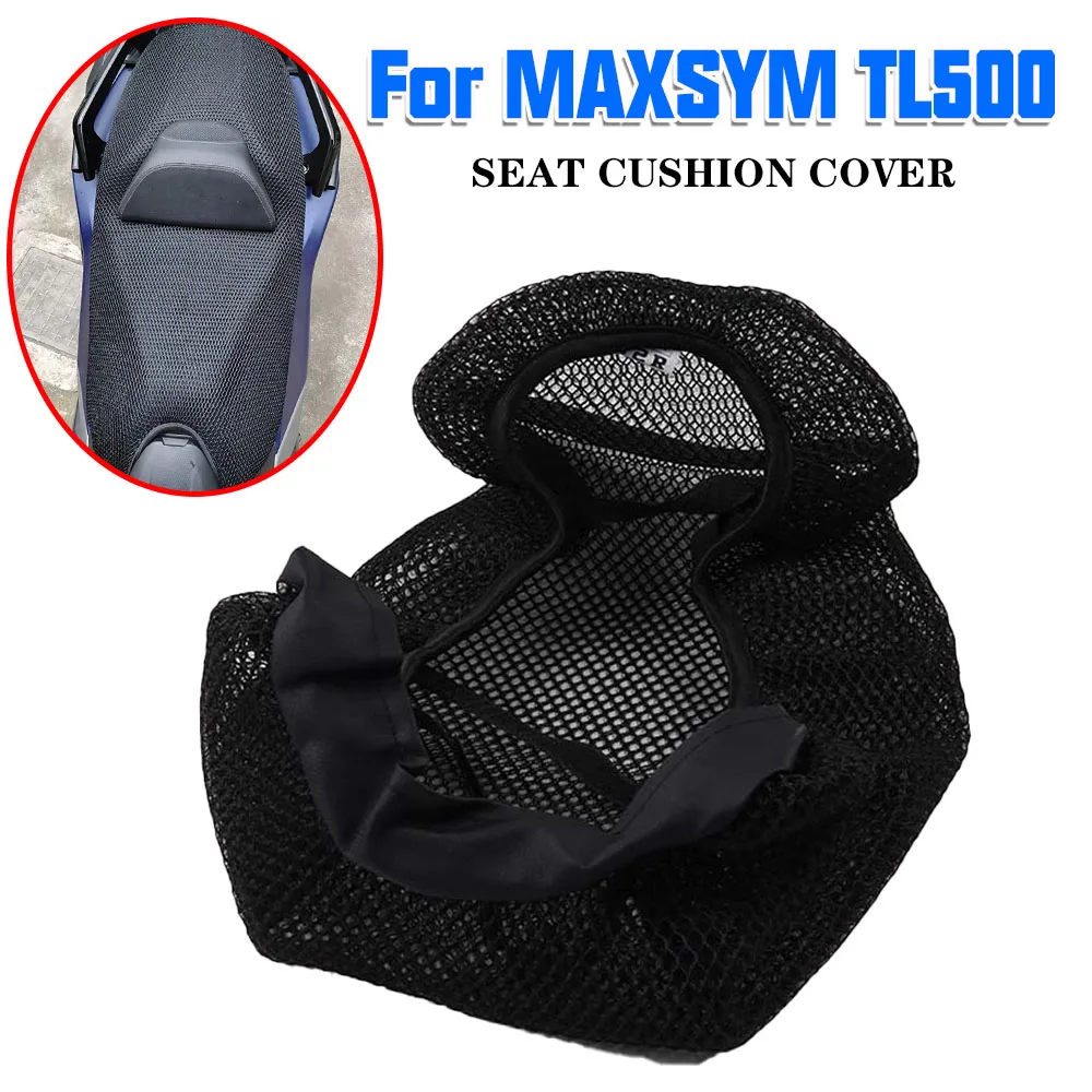For SYM MAXSYM TL500 MAXSYM TL 500 Motorcycle Accessories Seat Cushion Cover Protection Guard Insulation Bucket Case Pad Mesh