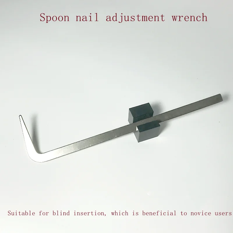 

High quality, high-grade steel material, piano repair tuning tool, spoon nail adjustment wrench, suitable for blind plugging.