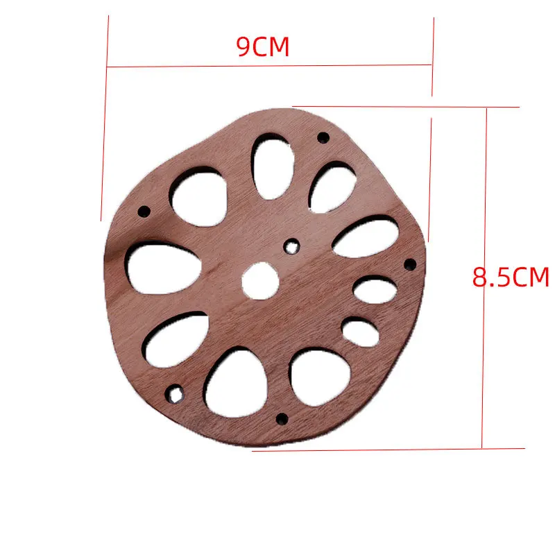 100 Teile/los Ebenholz Sandelholz Tischset Kreative Lotus Wurzel Scheibe Untersetzer Isolierung Pad Kung Fu Tee Untersetzer Hause Küche Tischset – Detail 1