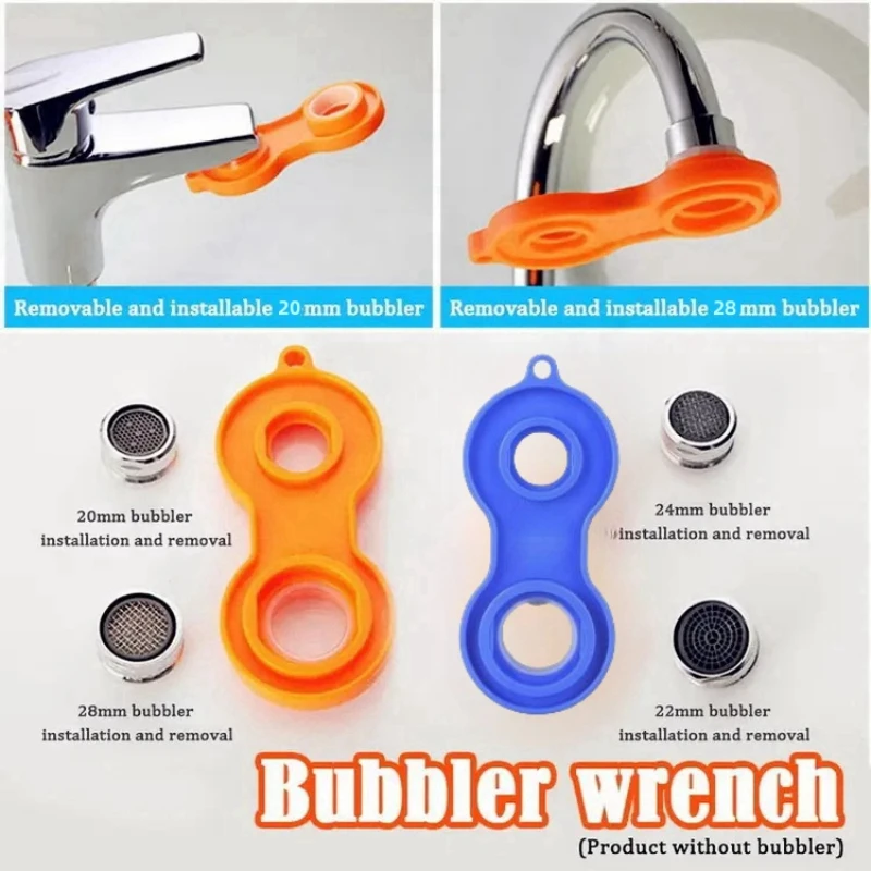 Water Nozzle Wrench Noodle Basin Kitchen Vegetable Wash Basin Faucet Aerator Wrench Filter Mesh Squeezer Special Removal Tool tap aerator,pipe repair tools