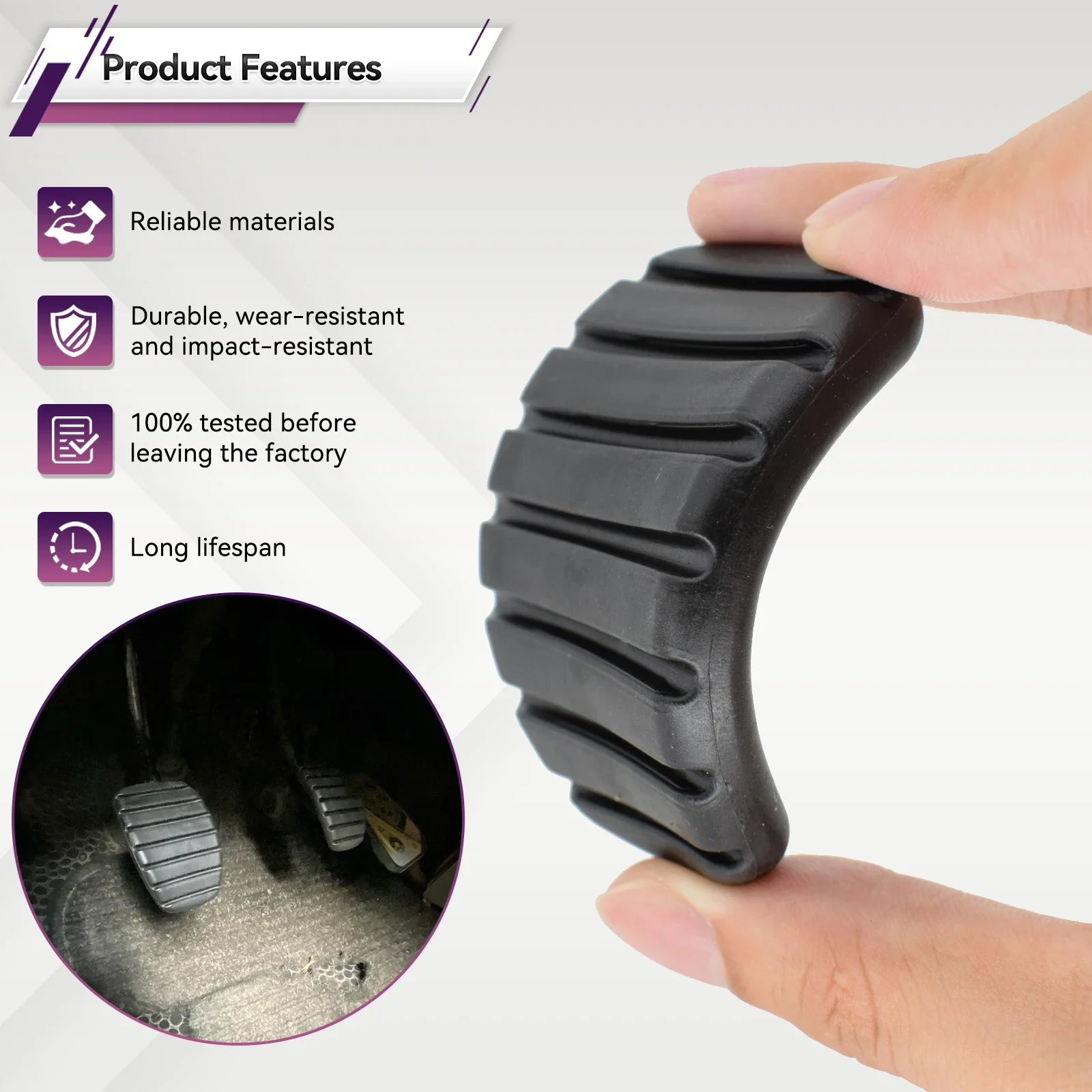Pedal Cover 2Pcs Car Brake Clutch Foot For Renault Clio 2 3 Captur Espace 4 Fluence Kangoo Laguna Master Megane Scenic