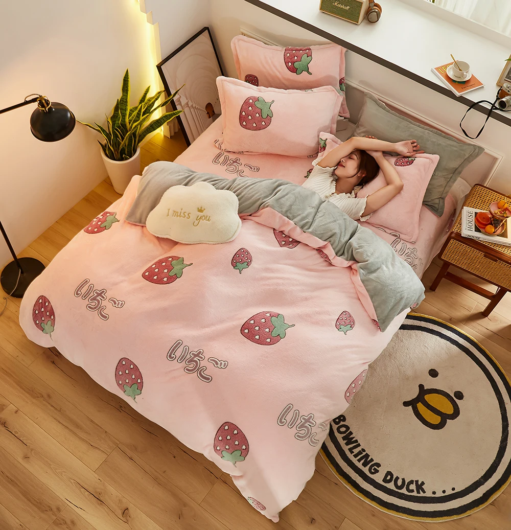 Ensembles De Literie Kuup Housse De Couette Kawaii Ensemble Double