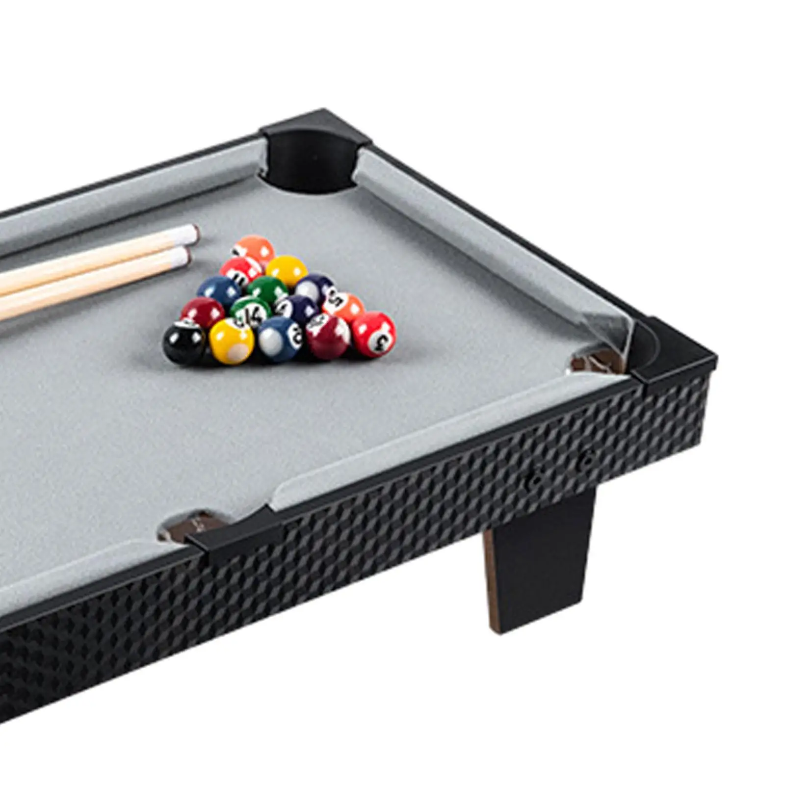 Pool Table Set Wooden Leisure Tabletop Billiards for Family Kids Adults