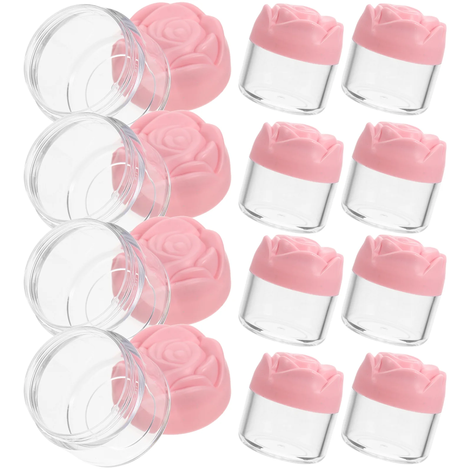 12 Pcs Lid Cream Containers Refillable Sub Packing Jars Multipurpose Skincare Bottles Body Scrub Containers Facial