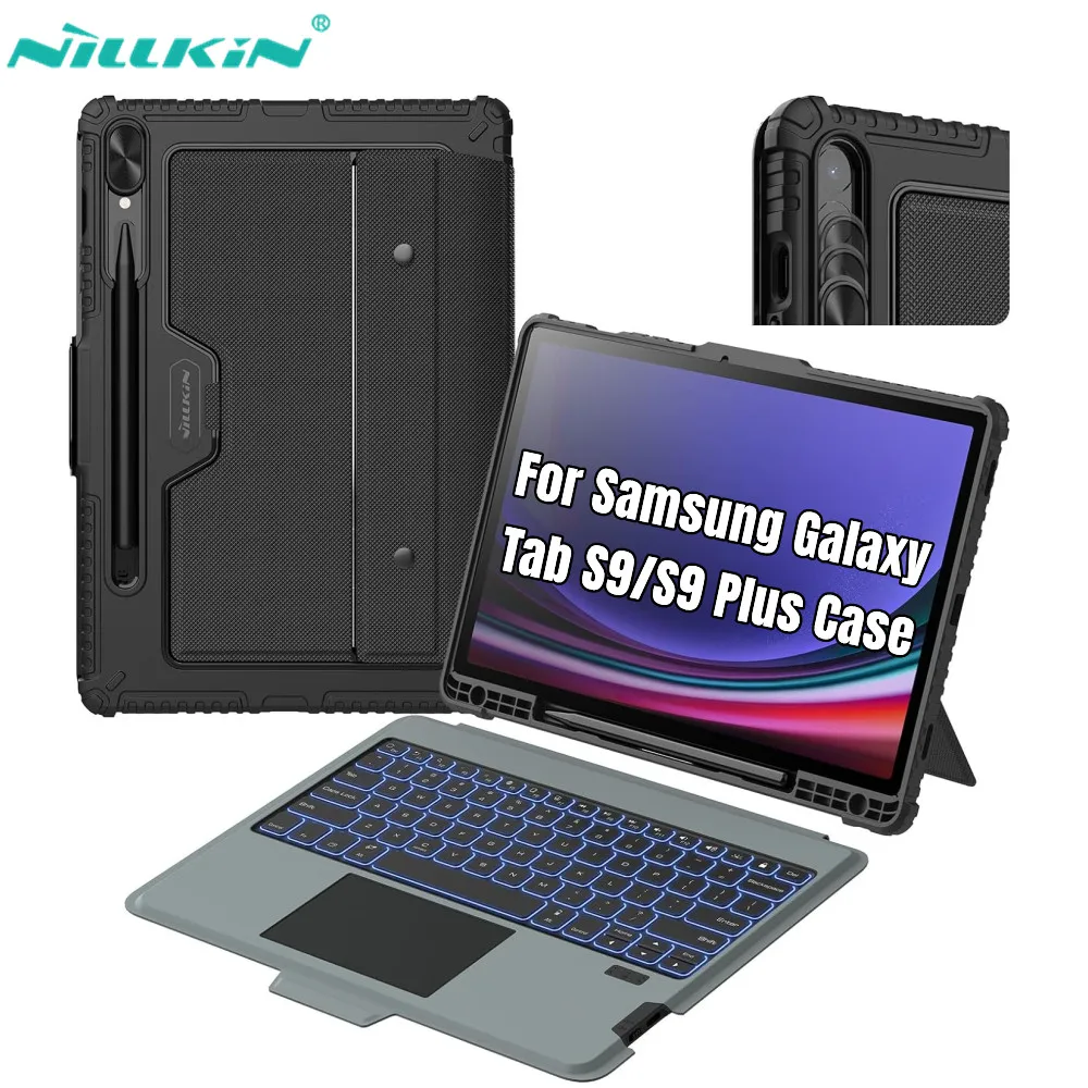 Teclado Mágico para Samsung Galaxy Tab s9 s9 Plus Case com Retroiluminação e Bluetooth