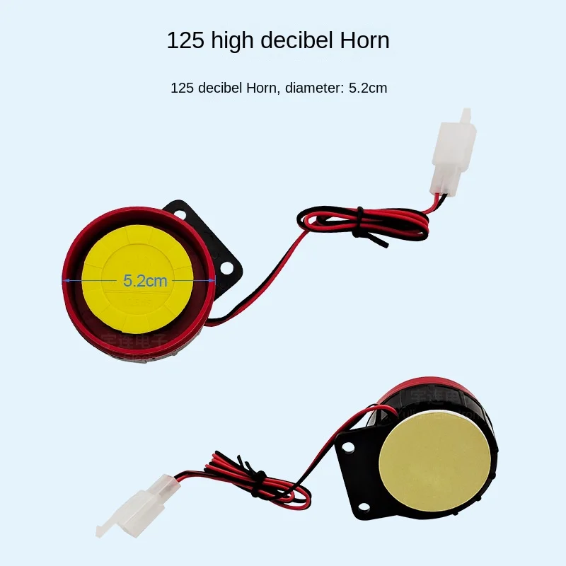 12V Motorcycle Scooter Sound and Light Alarm Wireless Remote Control Electric Start Anti-theft Device