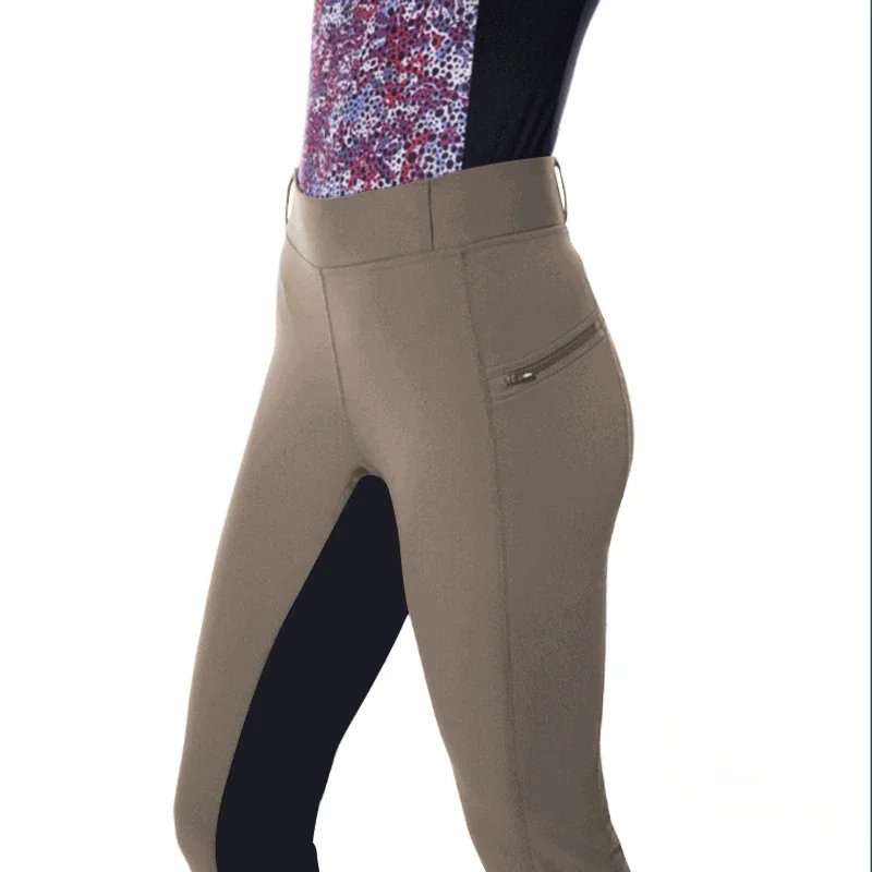 Women's leggings Elastic pants Fashion casual zipper leggings equestrian pants Horse Riding 5