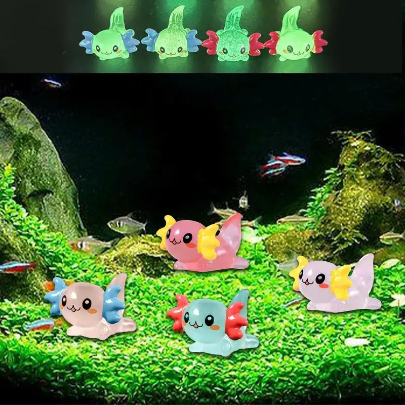 

Luminous Hexagonal Dragon Ornament Mini Color Cartoon Doll Mi-cro Landscape Decoration Miniature Toy Decorative Figurines
