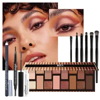 POPFEEL Style 40 Colors Eyeshadow Palette, Mascara, Eyeshadow Brush, Eyeliner Eyeliner Eyebrow Pencil Makeup Set for Beginners 2