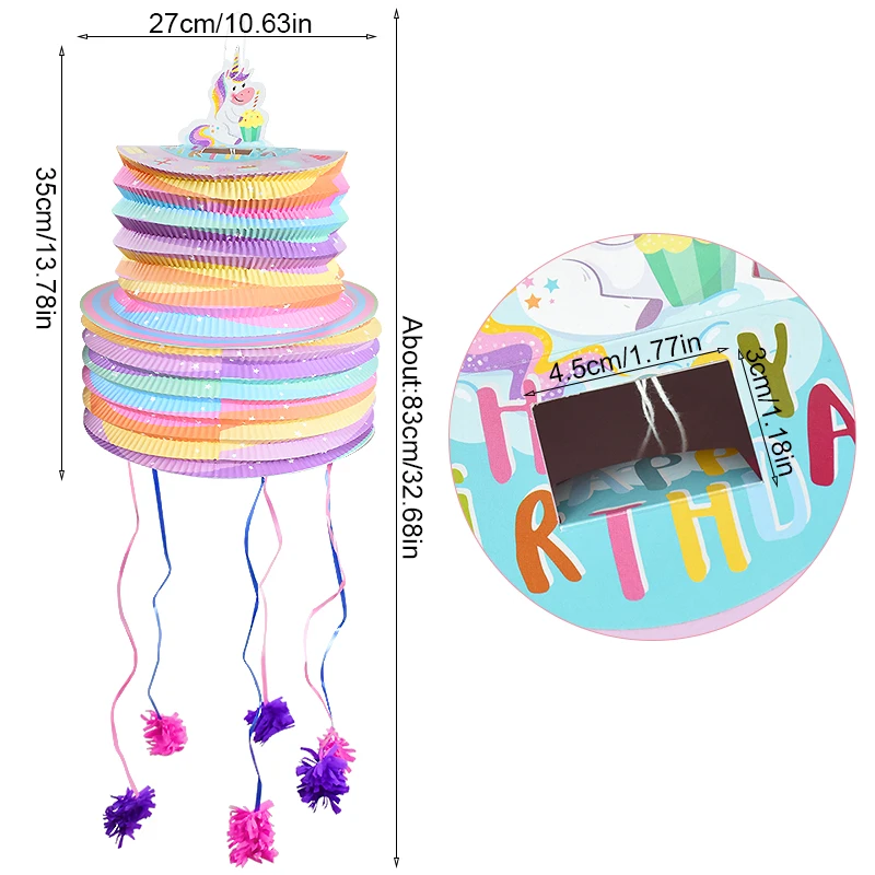 Piñata Cœur 70e Anniversaire Avec Bâton Et Bandeau - 41x38cm - à Remplir De Bonbons