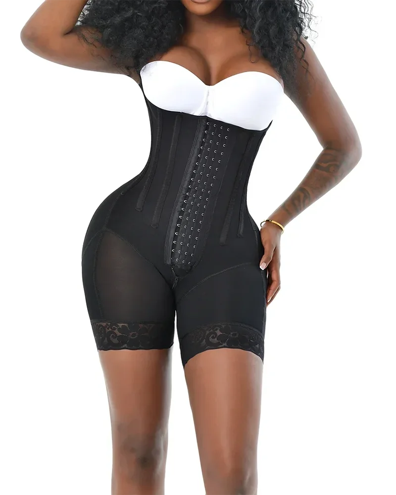 Fajas Women Shapewear Open Chest Sleeveless Bodysuit Tummy Control Slimming Sheath Flat Belly Full Body Corset Bodysuit