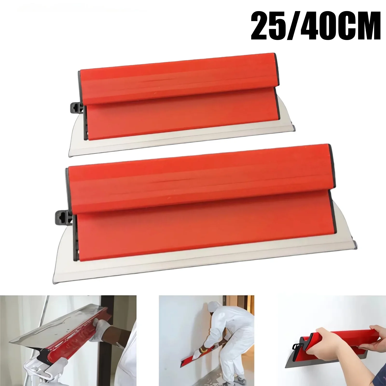 25/40CM Drywall Smoothing Spatula Skimming Flexible Blade Painting Finishing Skimming Blades Building Tool Wall Plastering Tools drywall spatula plastering blade putty knife wall plastering trowel