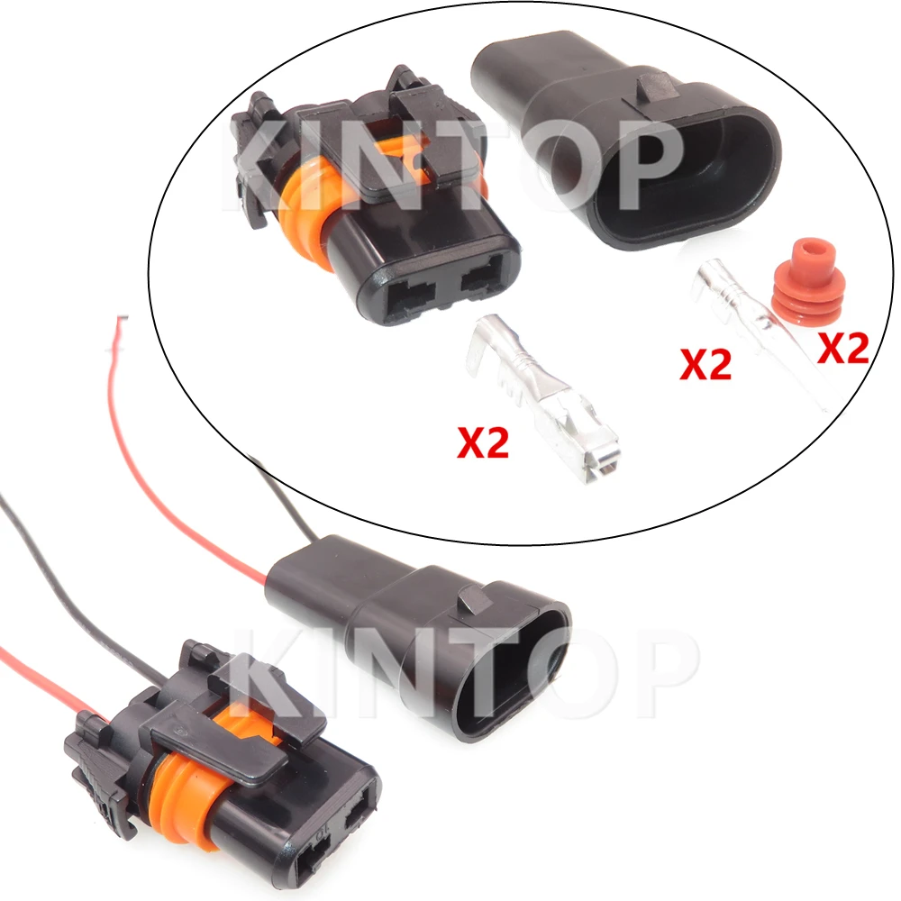 

1 Set 2 Pins Car Hernias Headlight Plug 12059183 12059181 Auto HID Controller Cable Harness Socket Starter For 9006 Ballast