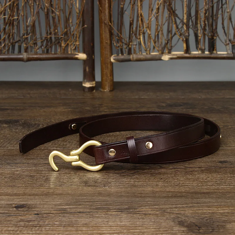 

2cm Genuine Leather Women's Belt Luxury and Fashionable PU Leather Metal Copper Buckle Belt Dress Jeans Belt Women Free Shipping