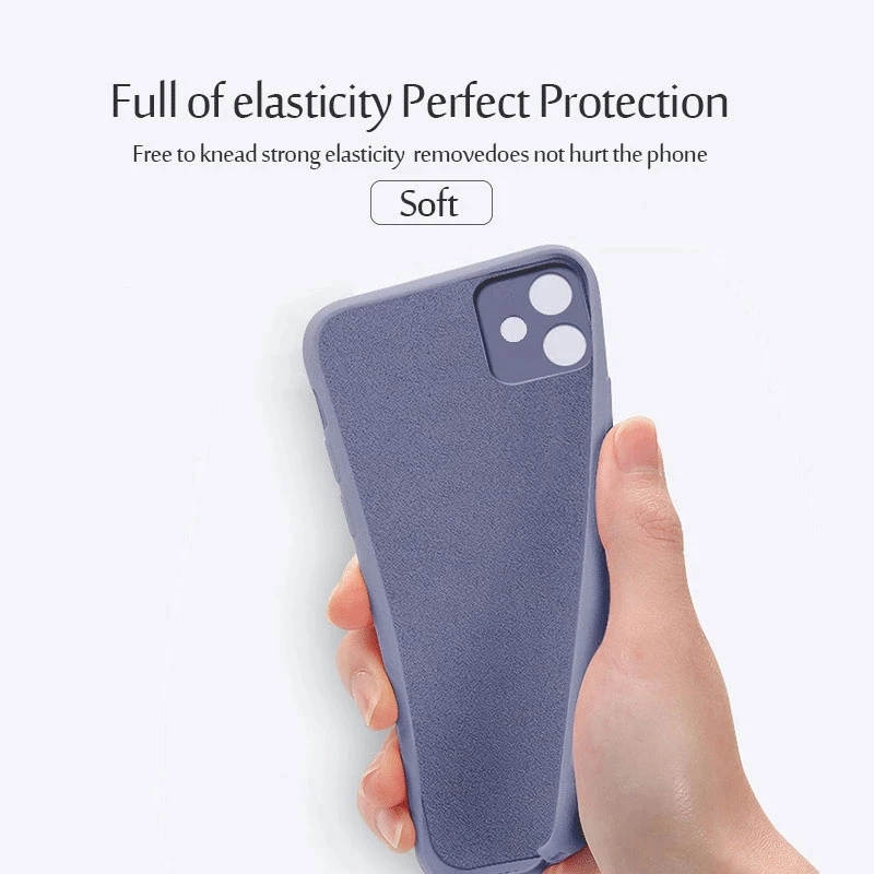 Original Liquid Silicone Soft Case For iPhone 14 13 12 11 Pro Max X XR XS Max 8 7 6S 6 Plus Luxury Shockproof Back Cover Shell_voghion.com