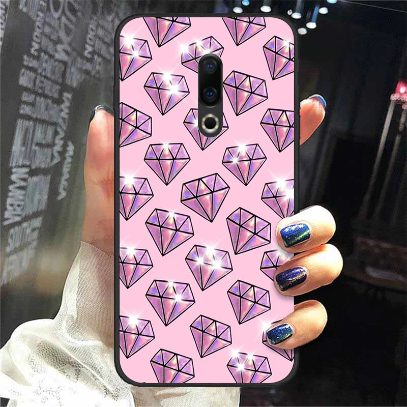 For Meizu 16th Case 6.0'' Silicone Case For Meizu 16th Plus Cover 6.5'' Soft TPU back Cases coque etui Leopard print meizu phone case with stones craft Cases For Meizu