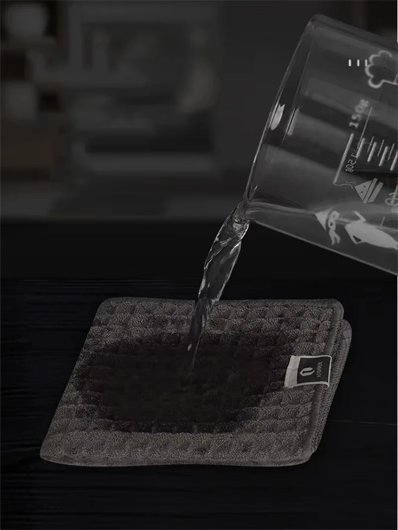 Description Picture 5 of item1/5Pcs Coffee Bar Barista Cleaning Towel Microfibre Strong Absorbent Cleaning Towel Household Coffee Machine Cleaning Towel