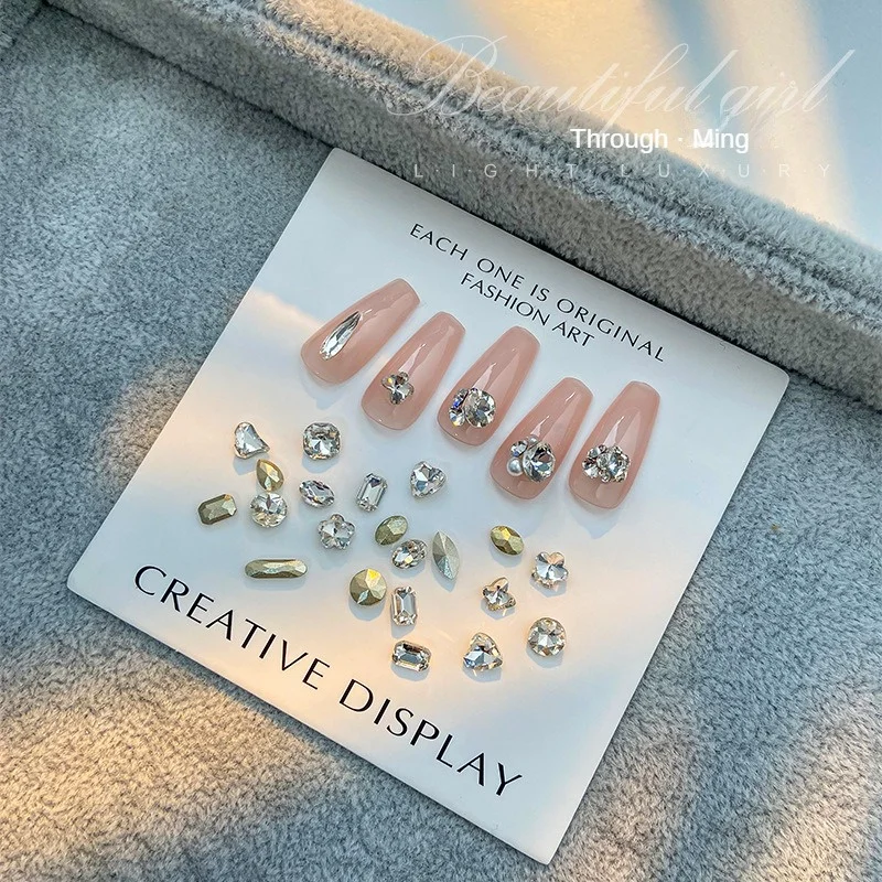 

Nail Rhinestone Irregular Colorful Clear Crystal Nail Art Stone Nail Art Decoration Transparent Nail Accessory