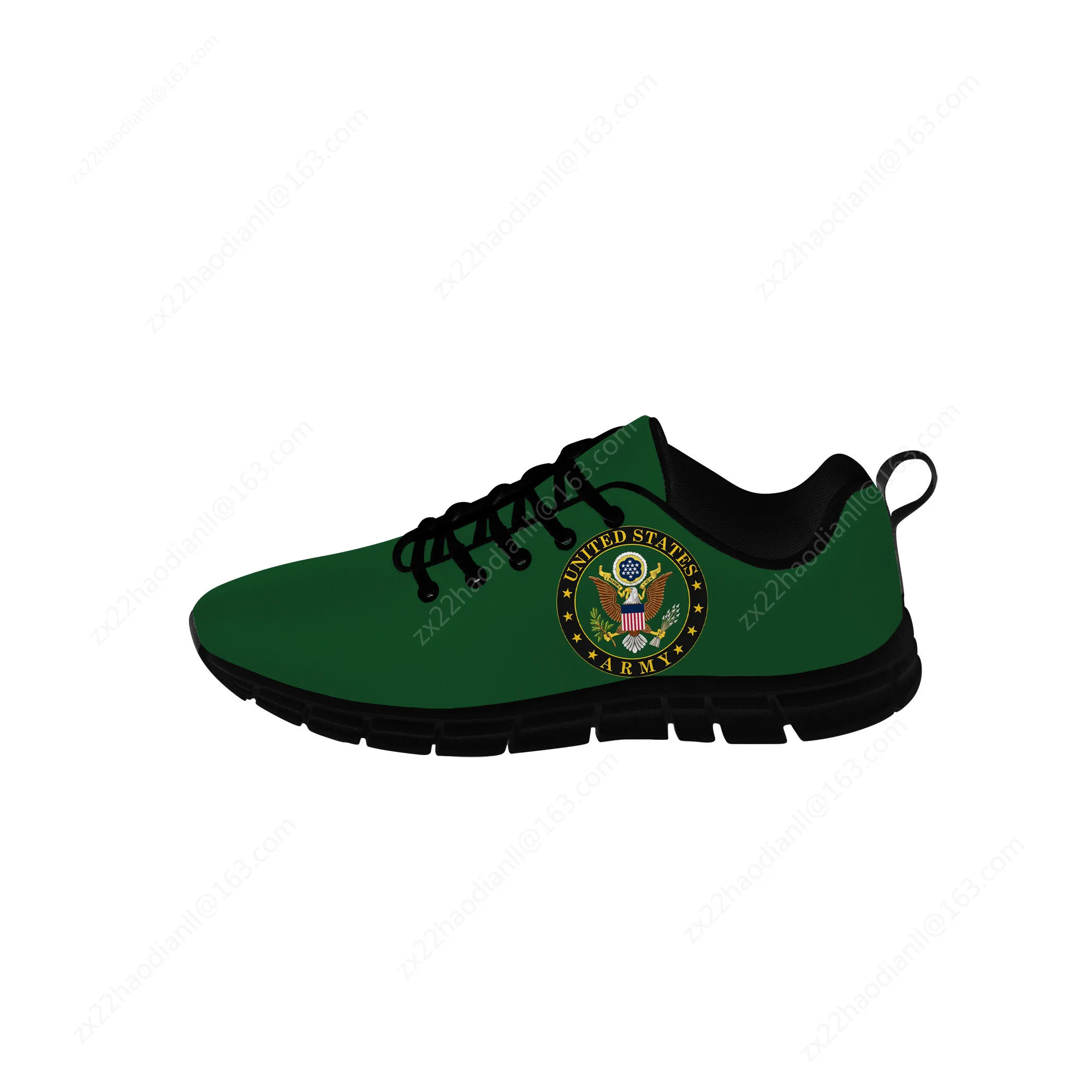 United States Army Sneakers Mens Womens Teenager Casual Cloth Shoes Canvas Running Shoes 3D Print Breathable Lightweight shoe
