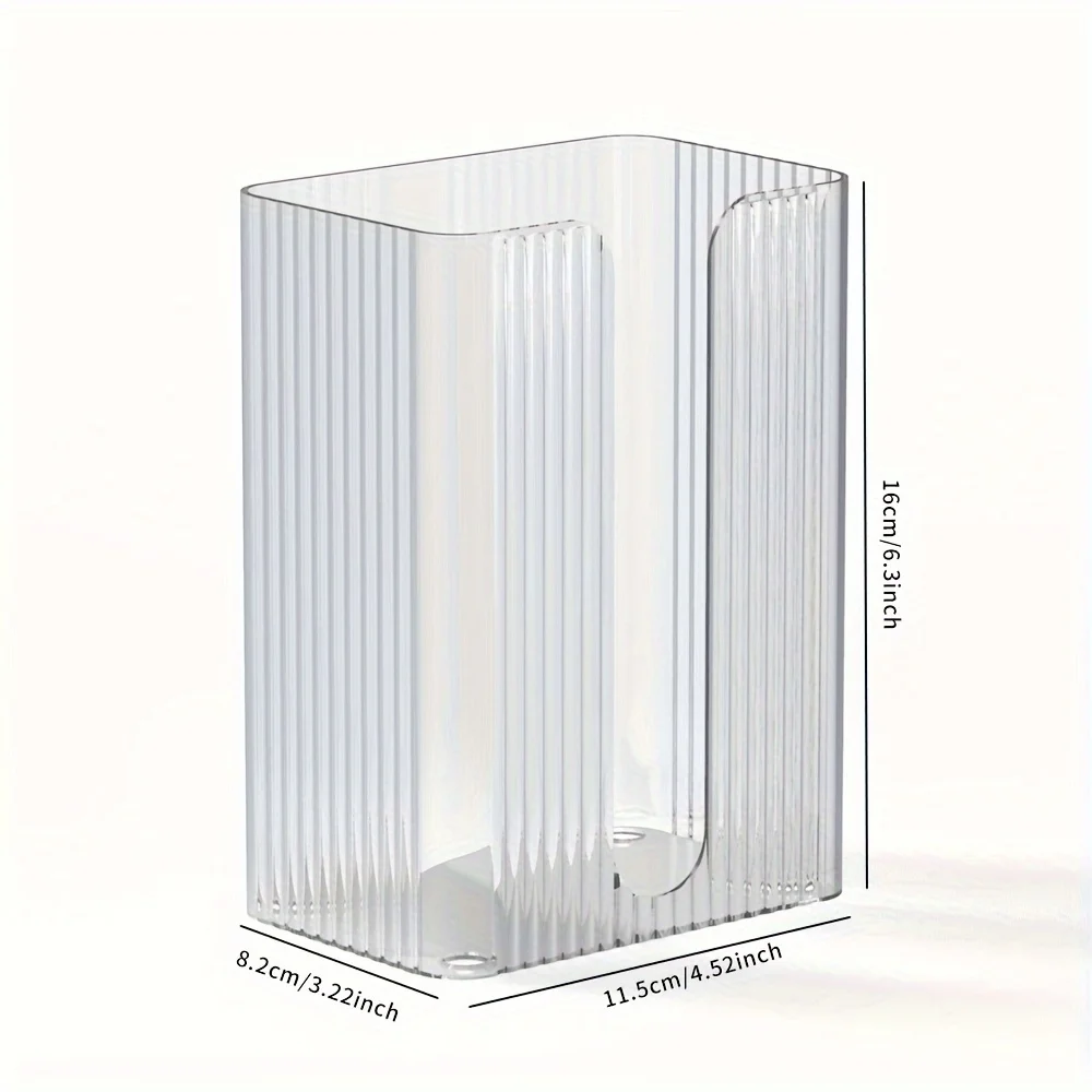 Acrylic Tissue Box Holder Wall Mounted Paper Towel Dispenser Living Room Bathroom