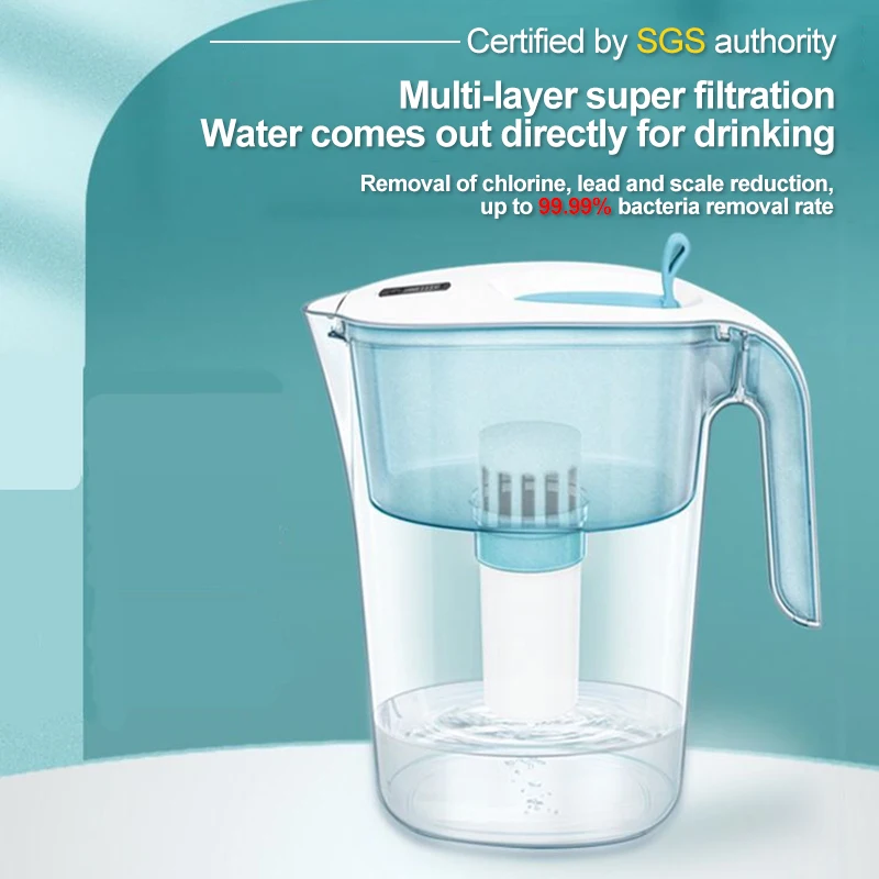 Yunchi 4.2l Capacity Water Filter Mineral Alkaline Water Pitcher