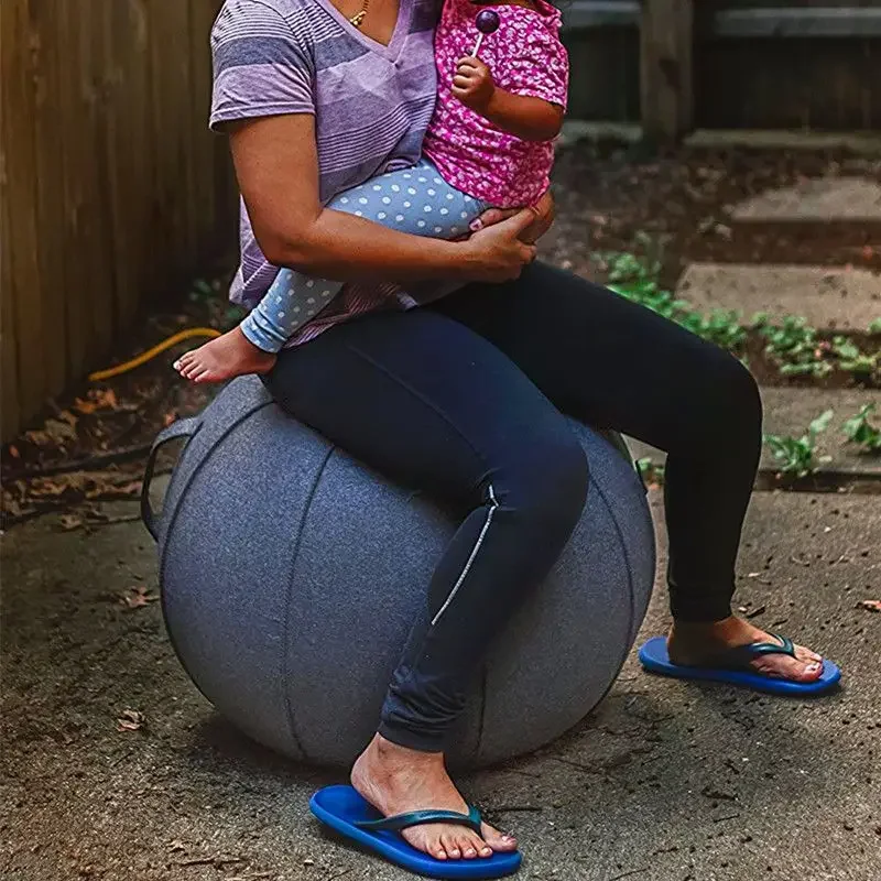 New Yoga Ball Chair Cover Yoga Ball Diameter 65cm Fitness Weight Loss Explosion-proof Pilates Round