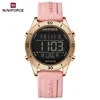 NAVIFORCE Watch For Women Fashion Sport Waterproof Lcd Digital Day and Date Silicone Band Electronic Wristwatch Relogio Feminino