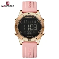 NAVIFORCE Watch For Women Fashion Sport Waterproof Lcd Digital Day and Date Silicone Band Electronic Wristwatch Relogio Feminino