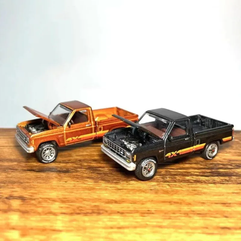 

Модель автомобиля JL Autoworld 1/64 Ford Ranger XL из сплава, миниатюрная модель литой машины, коллекционная игрушка для детей, подарок, 1985