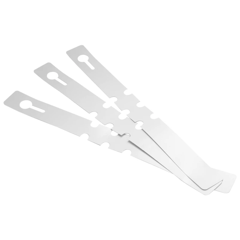 

200 Pcs White Plastic Plant Tree Tags Nursery Garden Lables 2X20cm Wrap Around Hanging Tags Nursery Garden Stakes Large Writing