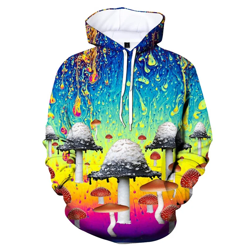 thumbnail image 1 of Sudadera con capucha con estampado 3D de dibujos animados de plantas y hongos, sudadera deportiva informal de manga larga para hombre, sudadera para primavera y otoño, sudaderas para niños, 1 of 5