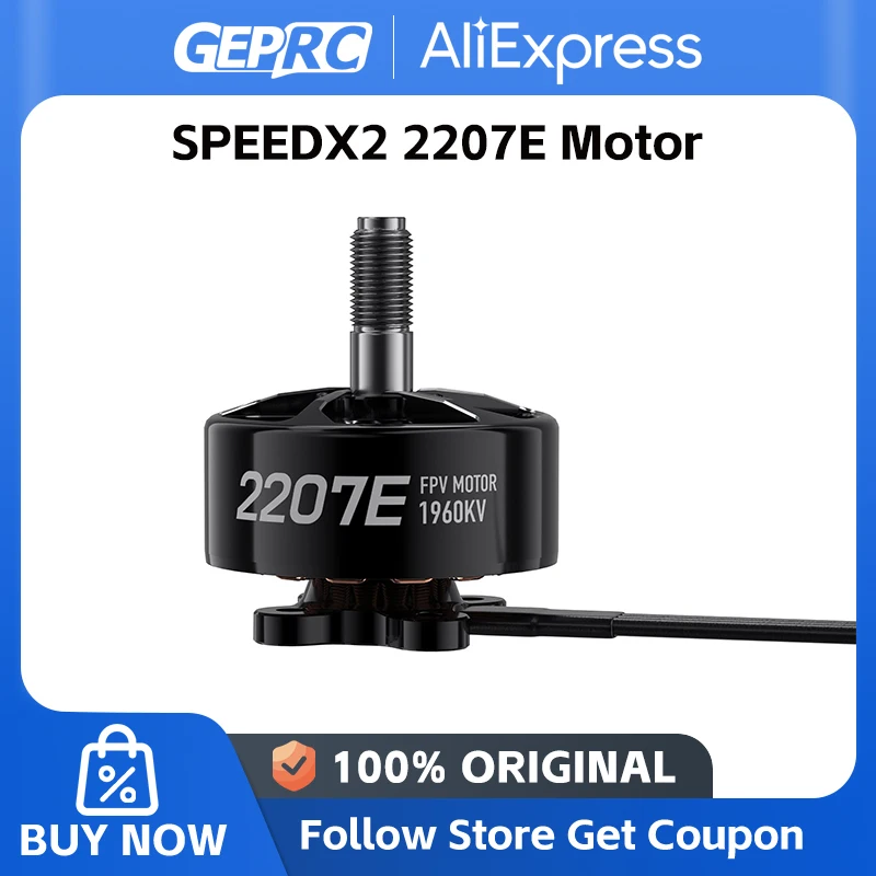 Brushless Motor Geprc speedx2 2207E Motor High Power High Heat Dissipation Compatible ESC 50A Suitable For 4-5inch FPV Quads Racing Drone