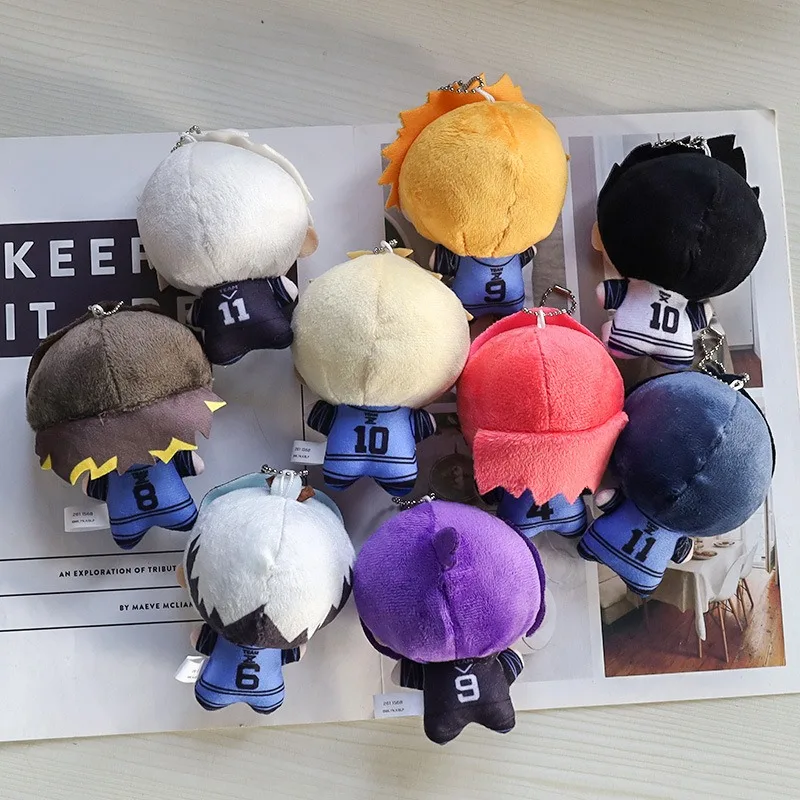 10cm Nagi Seishiro Chigiri Key Chain Hyoma Gagamaru Blue Lock Plush Toy Anime Peripheral Bag Pendant Mini Doll Adults Kids Gifts