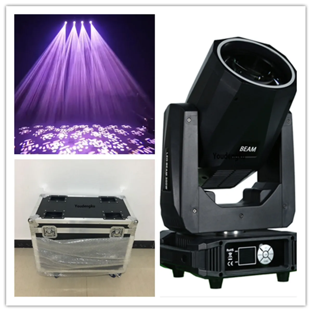 6pcs with flightcase led 300w moving head beam with 31*0.5w RGB 3in1 LED Spot Wash Moving Head beam Lighting