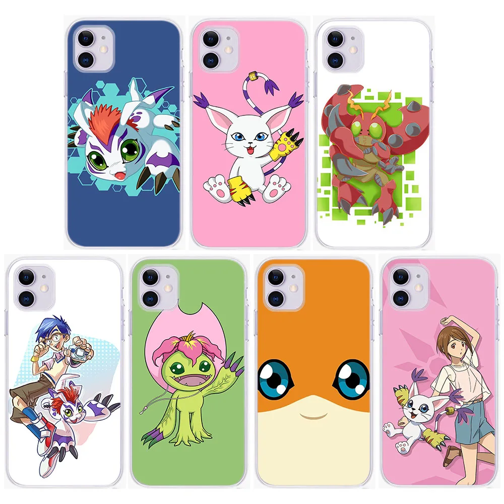 Custodia Trasparente Per Iphone 14 Plus 13 Mini Xr 15 Pro Max Dl-16 Digimon