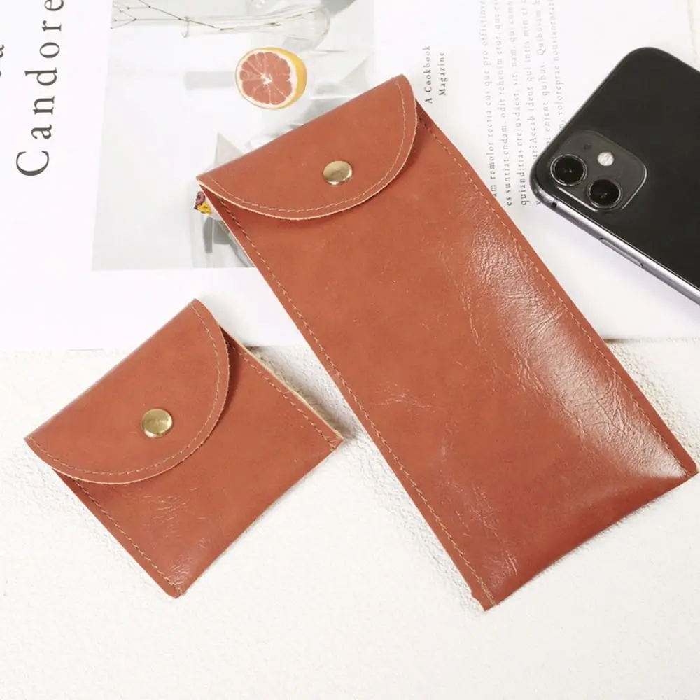 

Однотонная сумка для очков из искусственной кожи, искусственная кожа, Женский кошелек для монет, водонепроницаемая сумка для монет, женская сумка для хранения губной помады