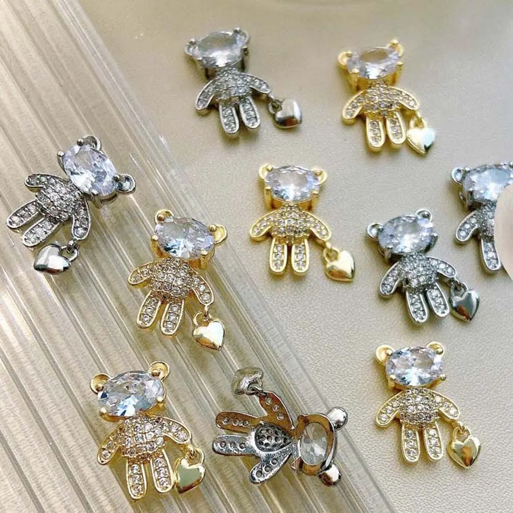 

Heart Japanese Nail Art Zircon Nail Charms Bears Nail Decorations 3D Nail Art Drills Nail Rhinestones Nail Art Jewelry
