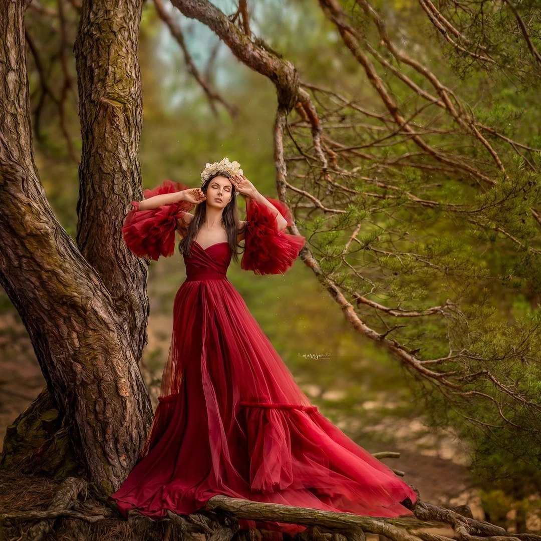 

Burgundy Maternity Robes for Pregnant Women A Line Formal Occasion Dresses with Detachable Sleeves Charming Babyshower Gowns