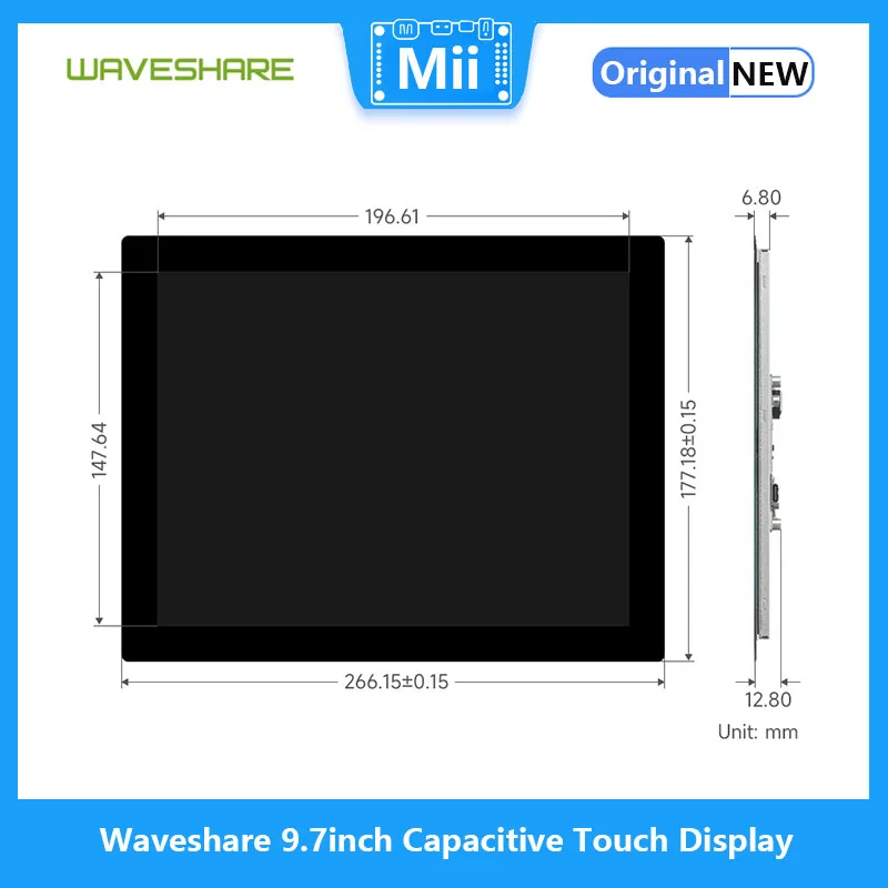 Waveshare  ġ ÷, 768  1024, ȭ  г, HDMI ̽, IPS г, 10 Ʈ ġ, 9.7 ġ