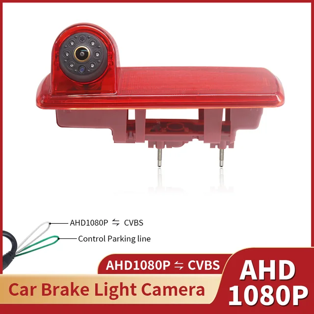 AHD 1080P Waterproof IR Night Vision Vehicle Rear View Reversing Brake Light Camera For Opel Vivaro 2014 Renaul Trafic 3