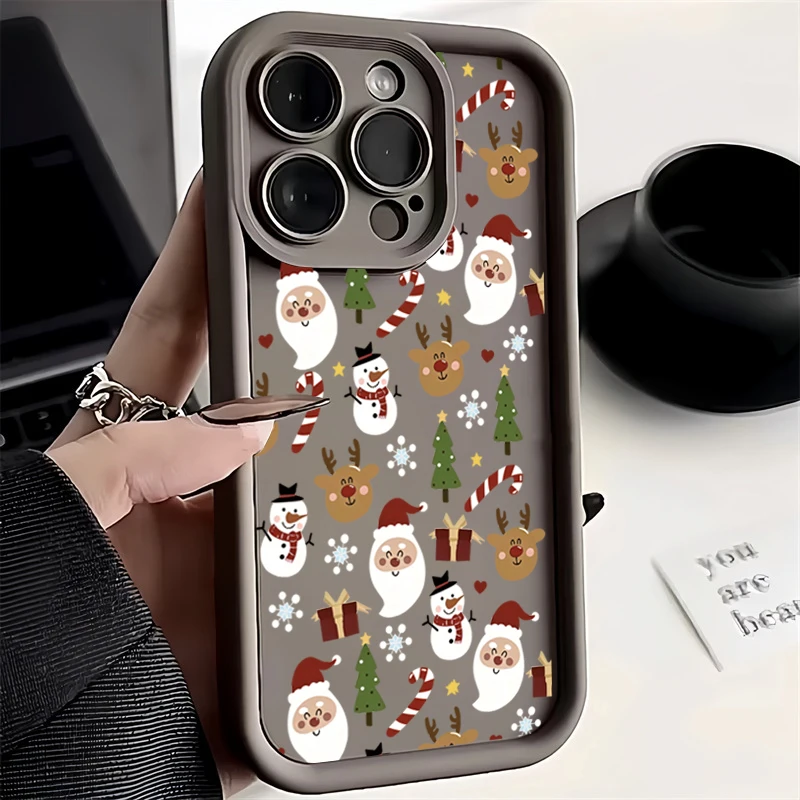 Festive Christmas Pattern Soft Phone Case Cover
