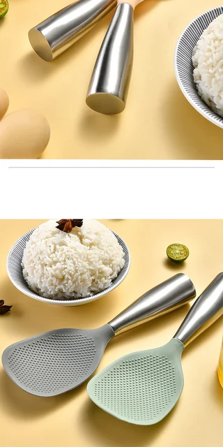 2 Cucchiai Da Riso In Plastica Bianchi | Utensili Antiaderenti Per Cuociriso E Cibi Appiccicosi - Foto 7