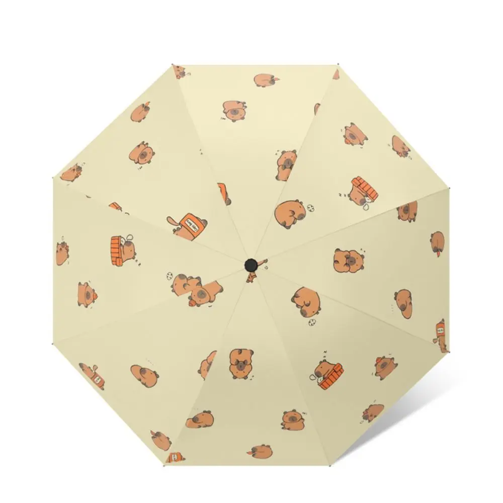 Capybara sun umbrella sunshade dual-purpose protection mini sun umbrella sun umbrella automatic sun umbrella