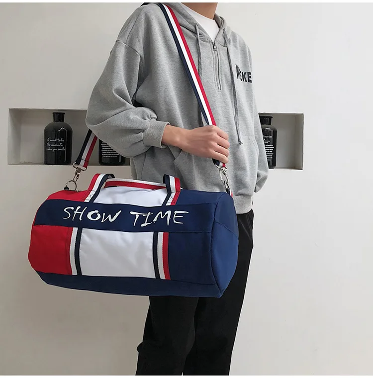 Dry and Wet Separation Fitness Bag, Cylinder, Waterproof, Travel, Portable, Sports, Tassen Tas, Gym Bag