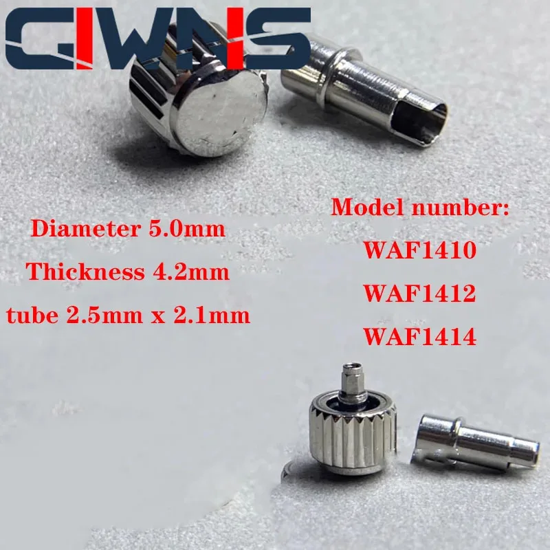 

Watch Head Crown 5.0mm Thick 4.2mm Accessories For Tag Heuer WAF1410/WAF1412/WAF1414