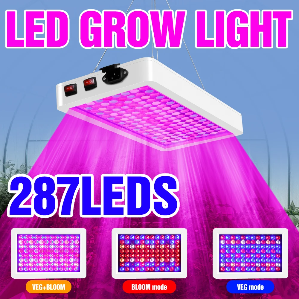 

Full Spectrum LED Grow Light Greenhouse Phytolamp Hydroponic Growing System Plant Lamp For Seedling Indoor Cultivation Grow Tent